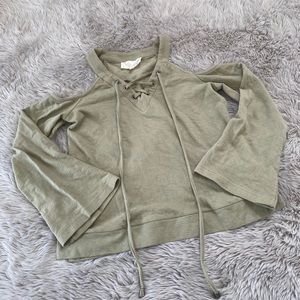 J.o.a 3/4 wide sleeve top